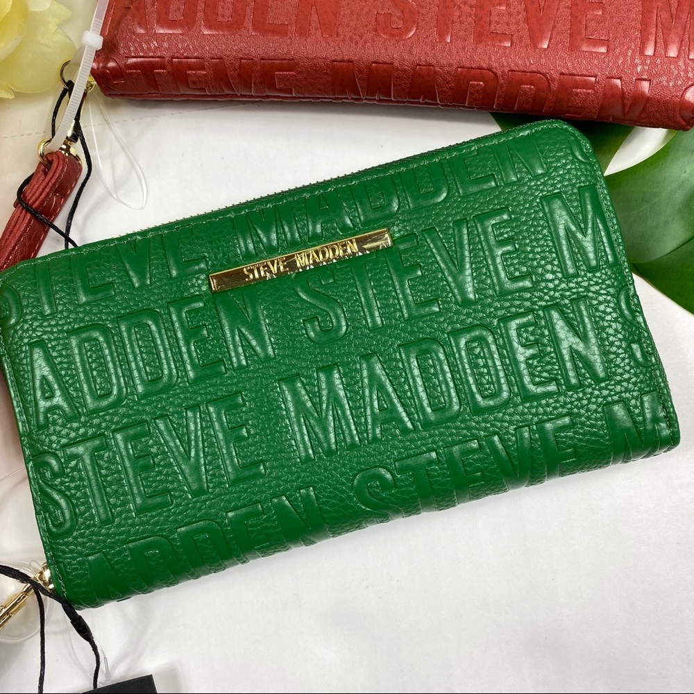 Steve Madden zip wallet clutch wristlet - Picture 2 of 7